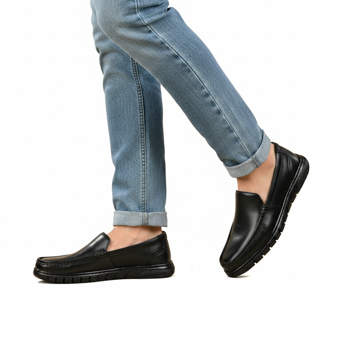 Mens leather Casual Loafer Shoe