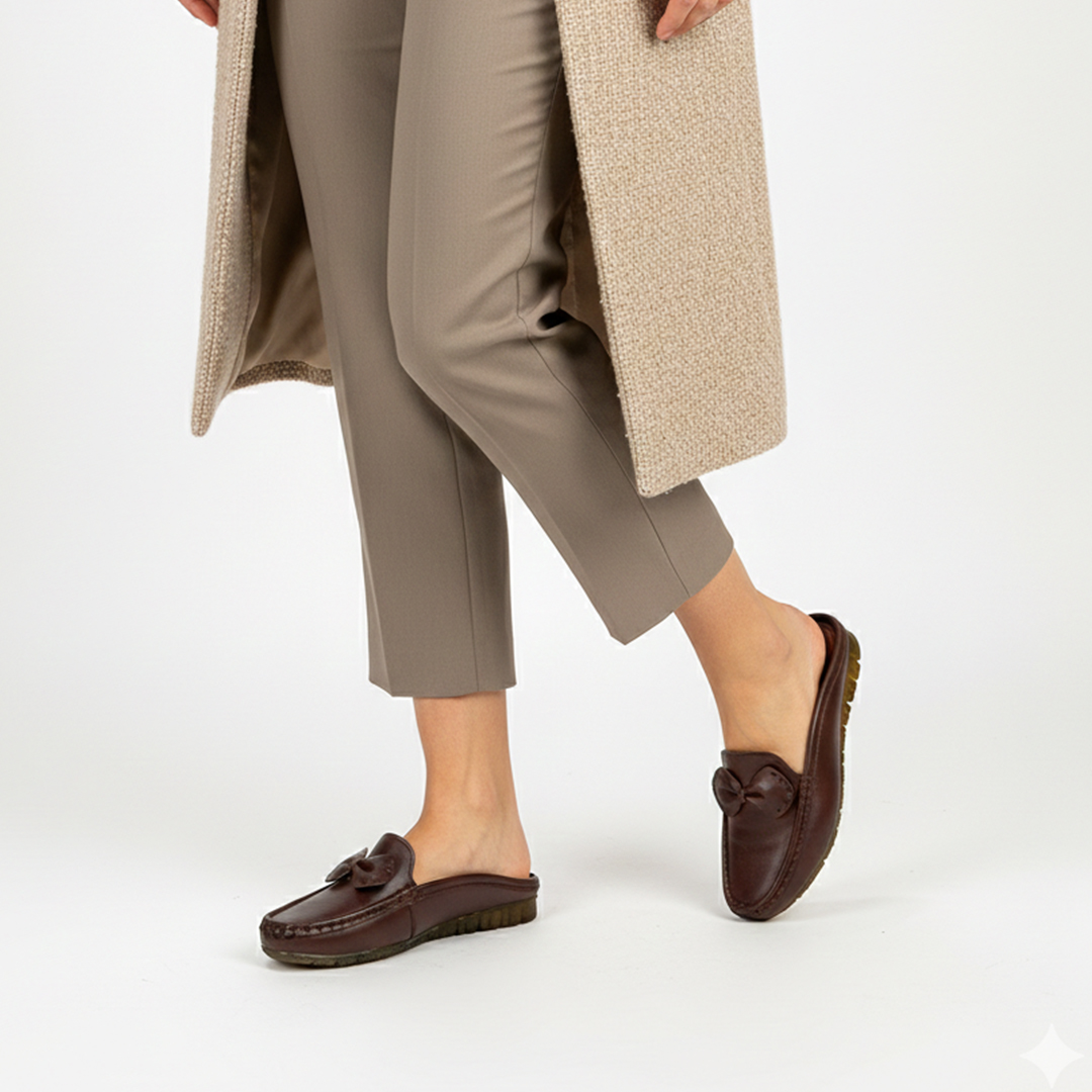 Leather Ladies Half Shoe