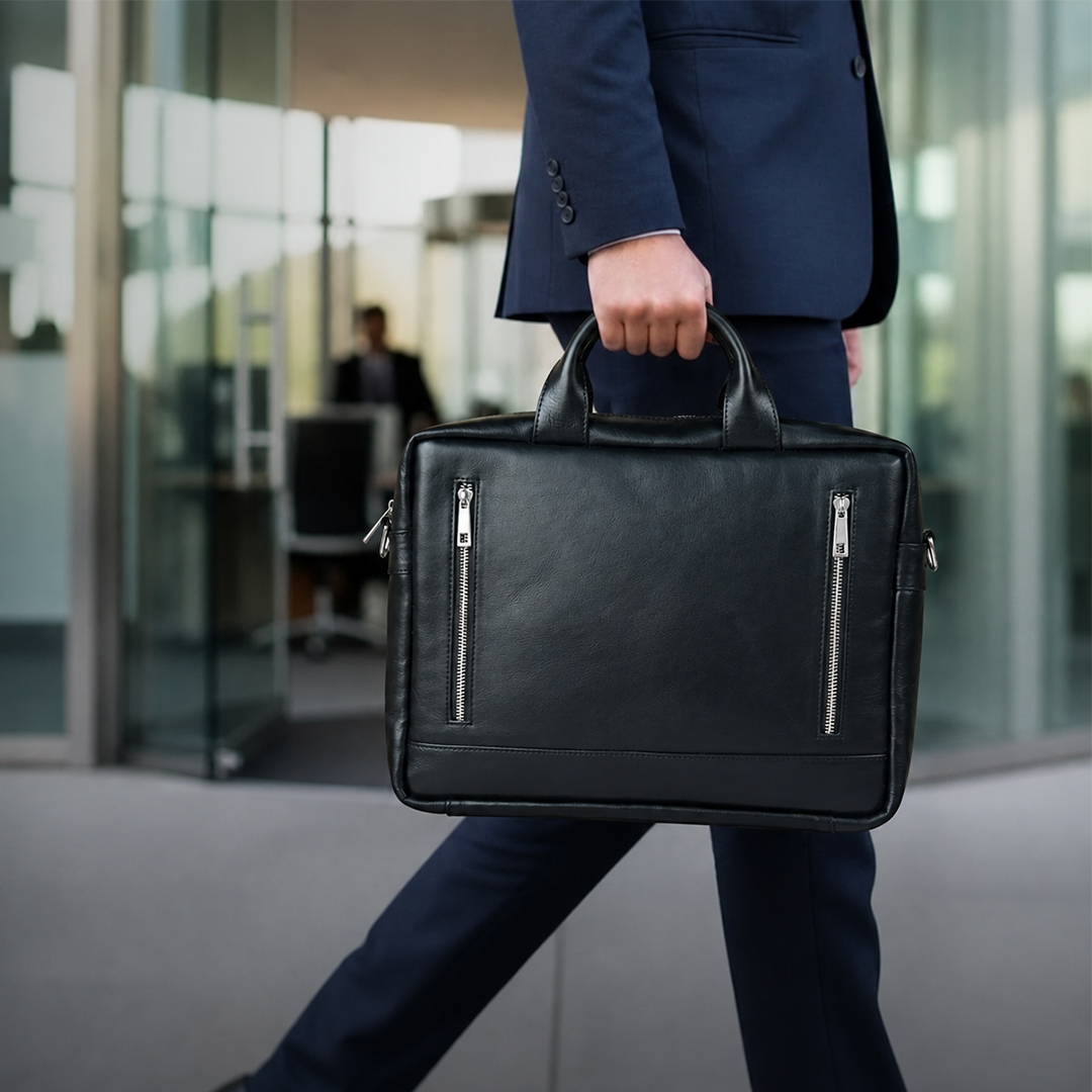 Leather Ofiice & Laptop Carry Bag