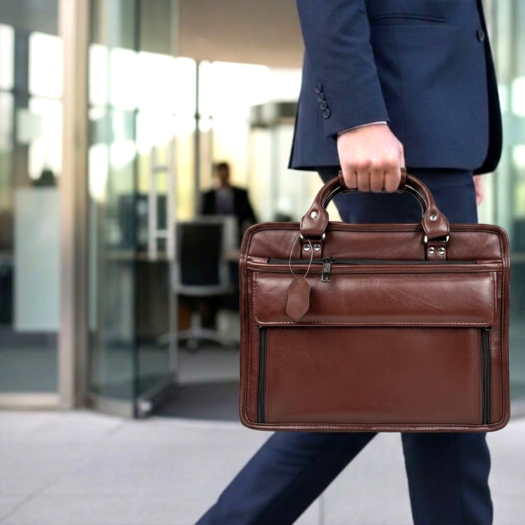 LEATHER LAPTOP BAG