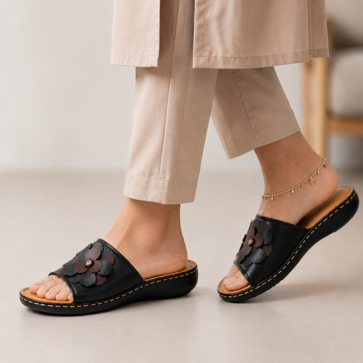 LEATHER LADIES DOCTOR SHOE